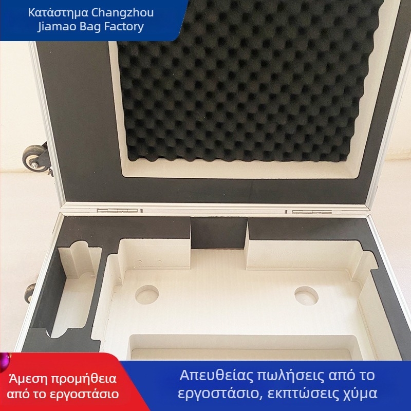 Εξατομικευμένη εργαλειοθήκη με τροχό από κράμα αλουμινίου, αδιάβροχη και ανθεκτική στους κραδασμούς, για φωτογραφικό εξοπλισμό