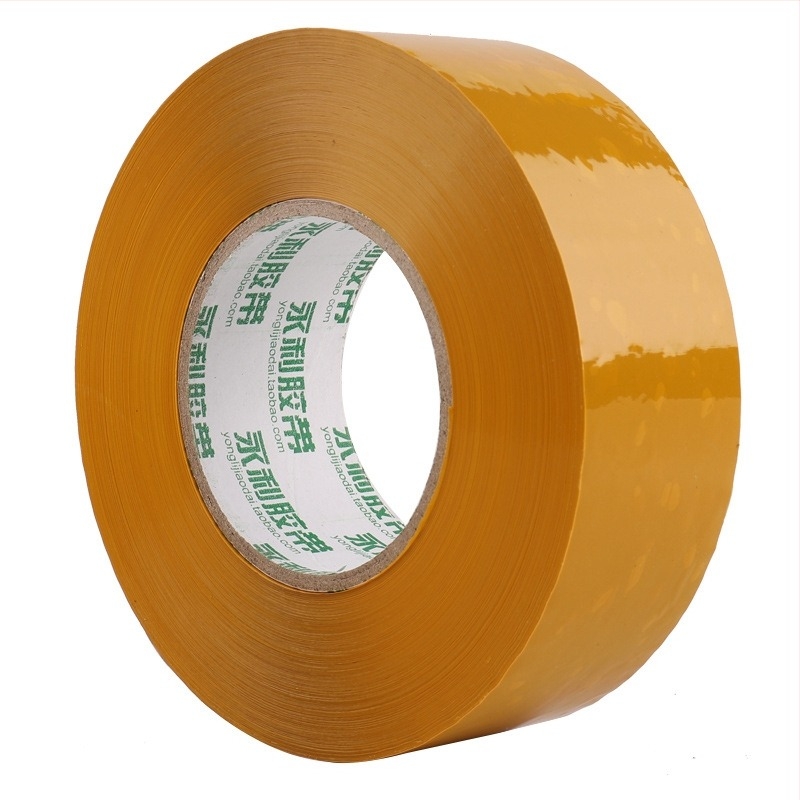 Μπεζ ταινία συσκευασίας 6 cm x 200 m για σφράγιση και συσκευασία, φιλμ BOPP, κόλλα σε βάση νερού