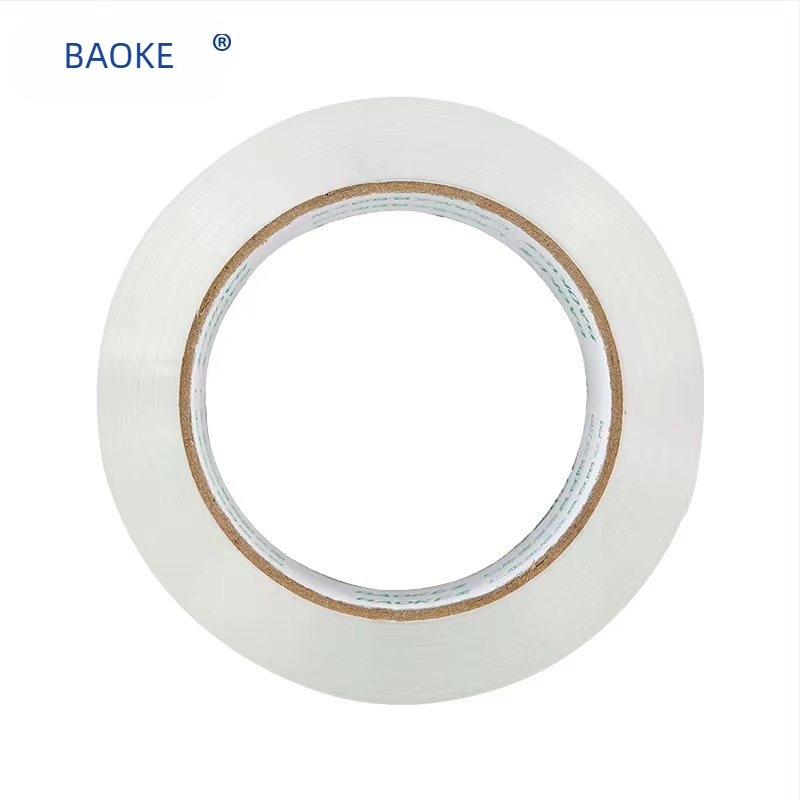 Baoke διαφανής ταινία συσκευασίας υψηλής ιξωδίας, μεγάλος ρολό, πλάτος 50 mm, για οικιακή και επαγγελματική χρήση