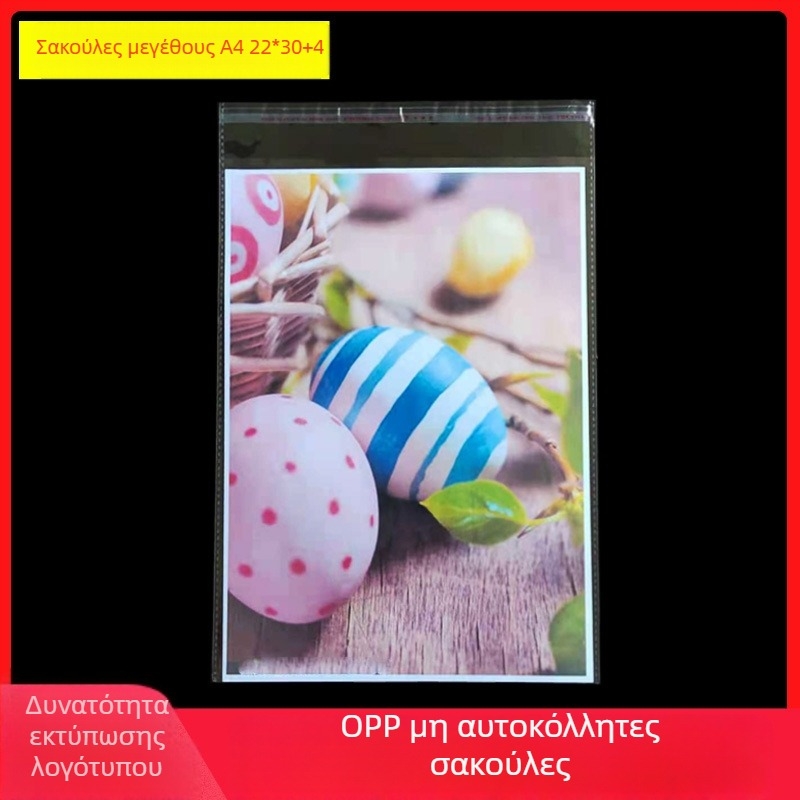 Τετράγωνες OPP αυτόσφραγιζόμενες διαφανείς σακούλες, 30x35 cm, διπλού στρώματος, 5 mil