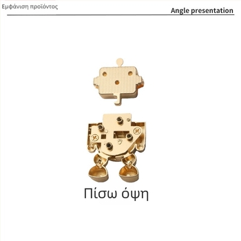 65 mm κλειδαριά σε σχήμα ρομπότ από κράμα ψευδάργυρου για τσάντες και κουτιά