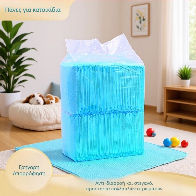 Πατάκια ούρων για κατοικίδια, 100 τεμάχια, παχύτερες, ανθεκτικές στη διαρροή, εξουδετερώνουν οσμές, απορροφητικά πατάκια για σκύλους