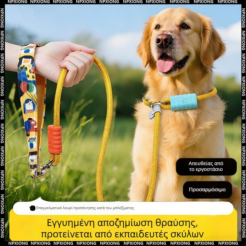 Λουρί σκύλου P-Chain P-Rope για μικρούς έως μεγάλους σκύλους, ανθεκτικό σχοινί περιπάτου