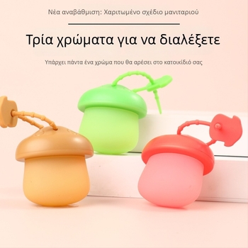 LED νυχτερινό φως για σκύλους με μορφή μανιταριού, φωτεινή ετικέτα για κολάρο
