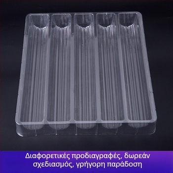 Διαφανές blister box για εξαρτήματα κυματοειδούς σωλήνα (PET/PS/PP)
