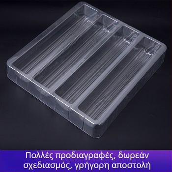 Διαφανές blister box για εξαρτήματα κυματοειδούς σωλήνα (PET/PS/PP)