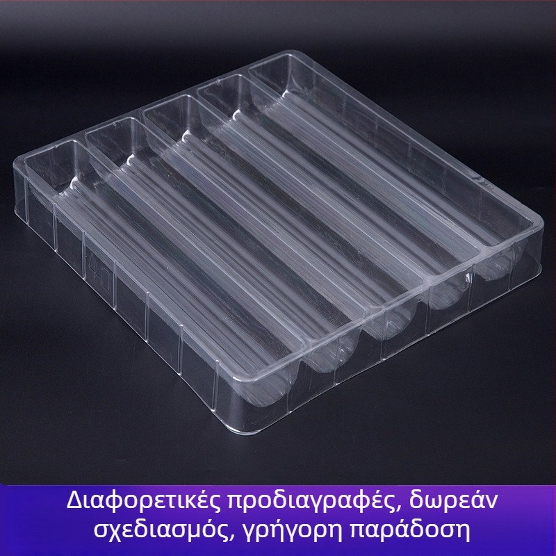 Διαφανές blister box για εξαρτήματα κυματοειδούς σωλήνα (PET/PS/PP)