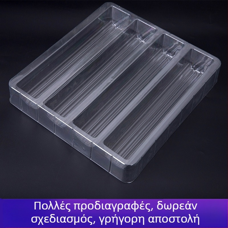 Διαφανές blister box για εξαρτήματα κυματοειδούς σωλήνα (PET/PS/PP)