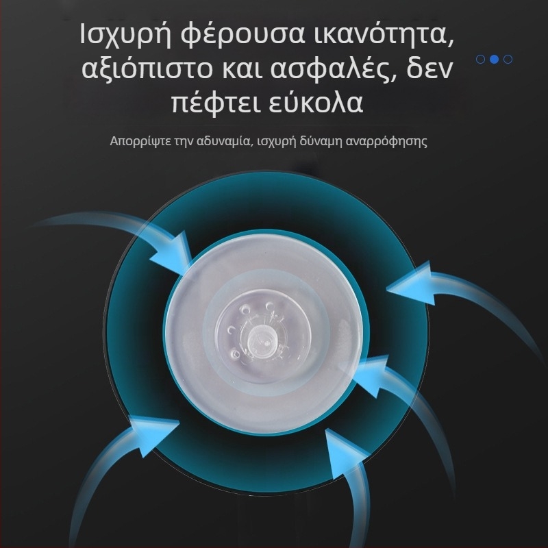 Χειροκίνητος γάντζος κουζίνας με βεντούζα, επιτοίχιος, χωρίς διάτρηση, χωρίς ίχνη