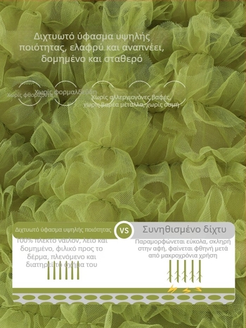 Παιδική κοντή φούστα-φούσκα με 3D πλέγμα τούλι, απαλός πολυεστέρας, γραμμή Α, καλοκαίρι 2026