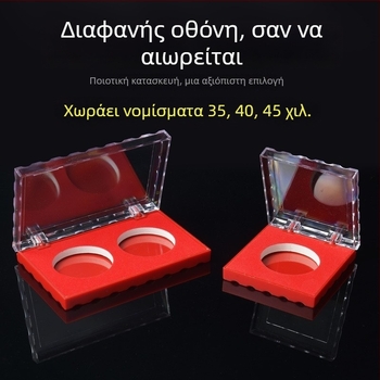 Μοναδικό ασημένιο αναμνηστικό μετάλλιο σε κουτί δώρου, πλαστικό κουτί συσκευασίας, χονδρική