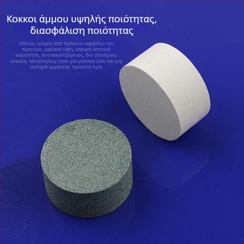 Πράσινος silicon carbide oilstone κυλινδρικός, 50x25 mm, για γυάλισμα και λείανση τζέιντ