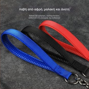 Λουρί σκύλου από ανοξείδωτο ατσάλι 304 με αλυσίδα αντί-δάγκωμα για μικρούς και μεγάλους σκύλους