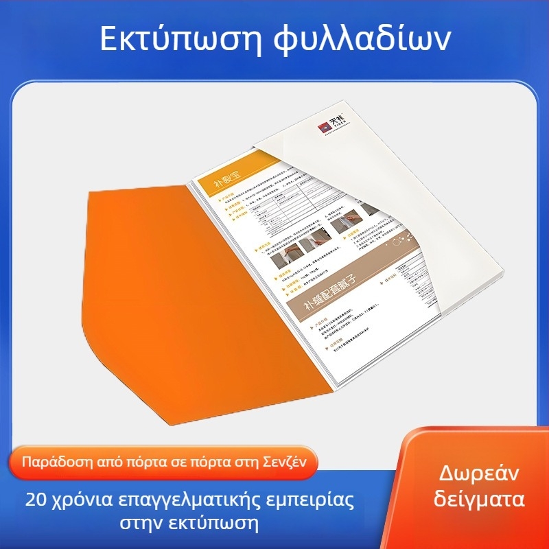 Προσαρμοσμένη εκτύπωση εξώφυλλου φακέλου με τρισέλιδο φυλλάδιο για εταιρικές προσκλήσεις και φάκελο εγγράφων