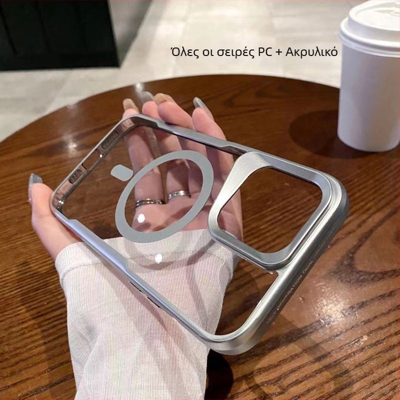Θήκη μαγνητικής προστασίας για iPhone – διαφανής, λεπτή κατασκευή