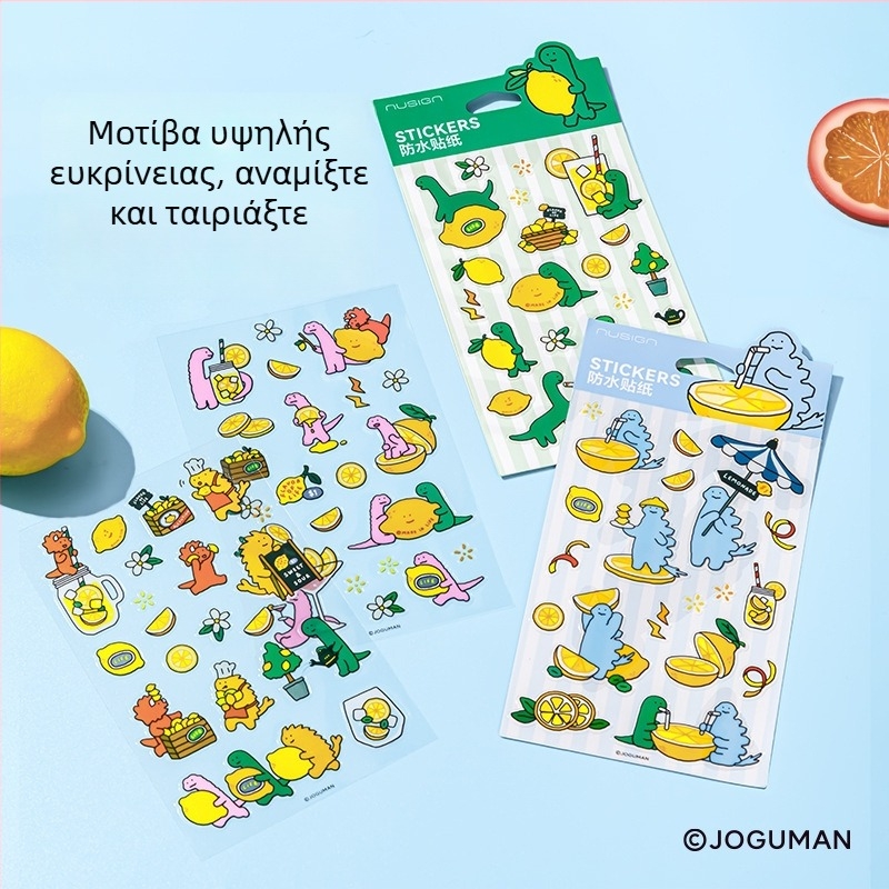 NS366-Q Jo Gumon PVC αυτοκόλλητα για planner και ημερολόγιο – διακοσμητικά, αδιάβροχα και σταθερά χρώματα