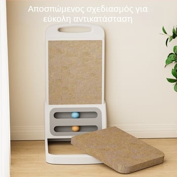 Αποσπώμενος πίνακας γρατζουνίσματος γάτας σε σχήμα L, ανθεκτικός στη φθορά και χωρίς αποκόλληση τρίχων, ενισχυμένο και παχύτερο παιχνίδι κατοικίδιων