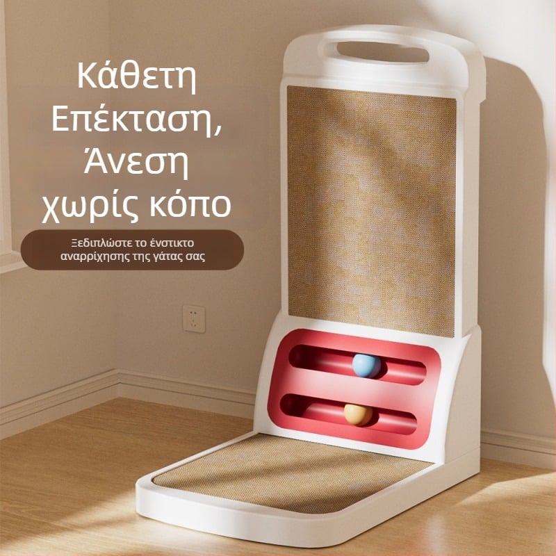 Αποσπώμενος πίνακας γρατζουνίσματος γάτας σε σχήμα L, ανθεκτικός στη φθορά και χωρίς αποκόλληση τρίχων, ενισχυμένο και παχύτερο παιχνίδι κατοικίδιων