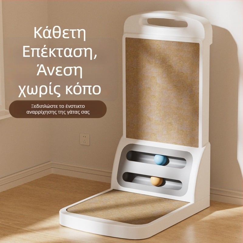 Αποσπώμενος πίνακας γρατζουνίσματος γάτας σε σχήμα L, ανθεκτικός στη φθορά και χωρίς αποκόλληση τρίχων, ενισχυμένο και παχύτερο παιχνίδι κατοικίδιων