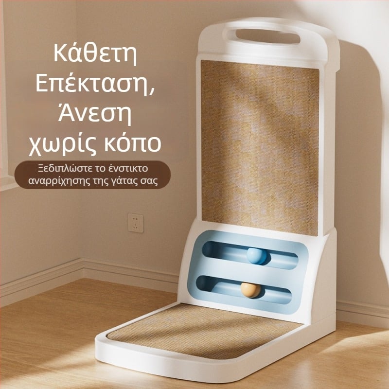 Αποσπώμενος πίνακας γρατζουνίσματος γάτας σε σχήμα L, ανθεκτικός στη φθορά και χωρίς αποκόλληση τρίχων, ενισχυμένο και παχύτερο παιχνίδι κατοικίδιων