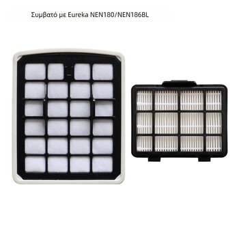 Σετ φίλτρων για σκούπα Eureka NEN180/NEN186BL — δίκτυο φίλτρου, στοιχείο φίλτρου και βαμβάκι φίλτρου