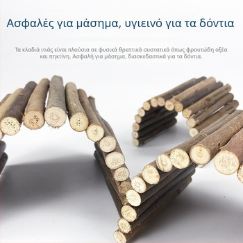 Αξεσουάρ χάμστερ από κλαδιά ιτιάς — DIY κιτ για δάγκωμα, σκάλα, φράχτη και γέφυρα