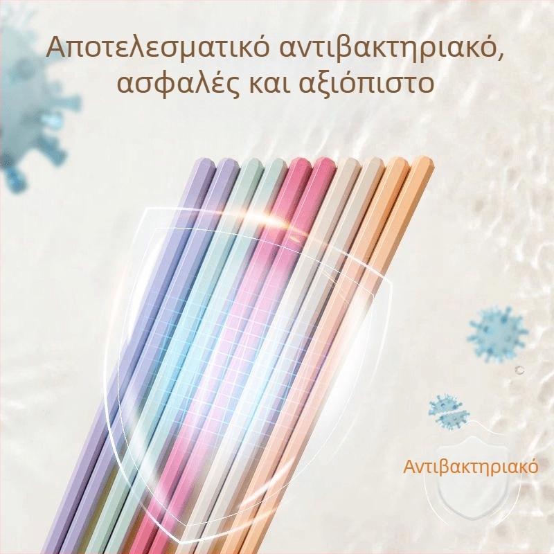 Νέα Macaron-Style ξυλάκια φαγητού για οικιακή χρήση, ένα ζευγάρι ανά άτομο, ανθεκτικά στη μούχλα, ανθεκτικά σε υψηλές θερμοκρασίες, αντιολισθητικά, χωρίς παραμόρφωση
