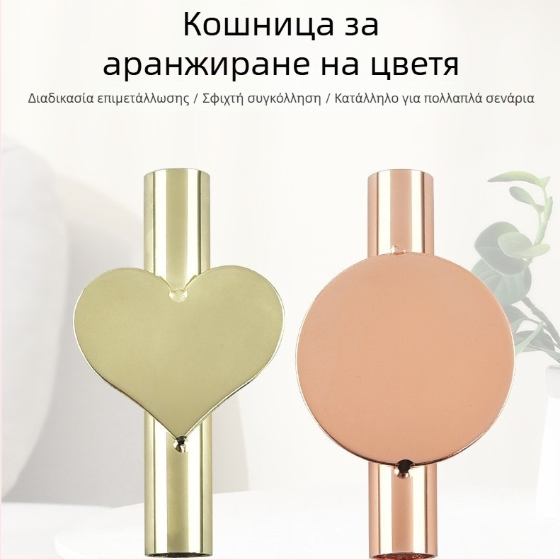 Βάζο λουλουδιών τοίχου σε σκανδιναβικό στυλ, χρυσό, εγκατάσταση χωρίς τρύπημα, διακοσμητικό τοίχου για σαλόνι