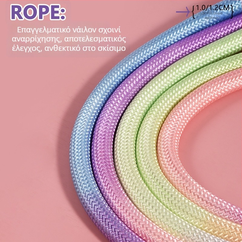 Λουρί σκύλου σε gradient χρώμα με P-αλυσίδα αντίσταση σε θραύση για σκύλους μέτριας και μεγάλης ράτσας, αποτρέπει την απόδραση