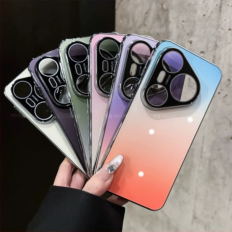 Huawei Pura90 θήκη με φινίρισμα σε κλίση, ηλεκτροπλατιωμένο αντιολισθητικό άκρο, συμβατή με P80 και P70