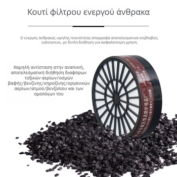Μάσκα αερίων 2020 για βαφή με ψεκασμό, ανακαίνιση και λείανση — προστασία από σκόνη και χημικά, σιλικόνη, κεφαλή