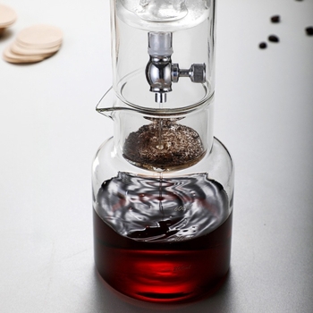Σετ γυάλινης κανάτας για κρύο εκχύλισμα καφέ, σε σκανδιναβικό στυλ, γκρι καπνιστό