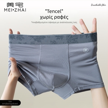 Ανδρικά μποξέρ Lyocell, υψηλής ποιότητας, αναπνεύσιμα, ελαφρύ καλοκαιρινό μοντέλο, μεγάλο μέγεθος