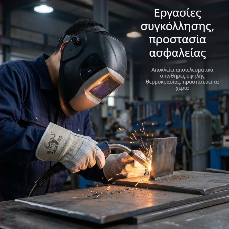 Old Firemaker Γάντες Συγκόλλησης 1120 από βοδινό δέρμα, διπλού στρώματος, ημι-δέρμα, ανθεκτικά στη φθορά