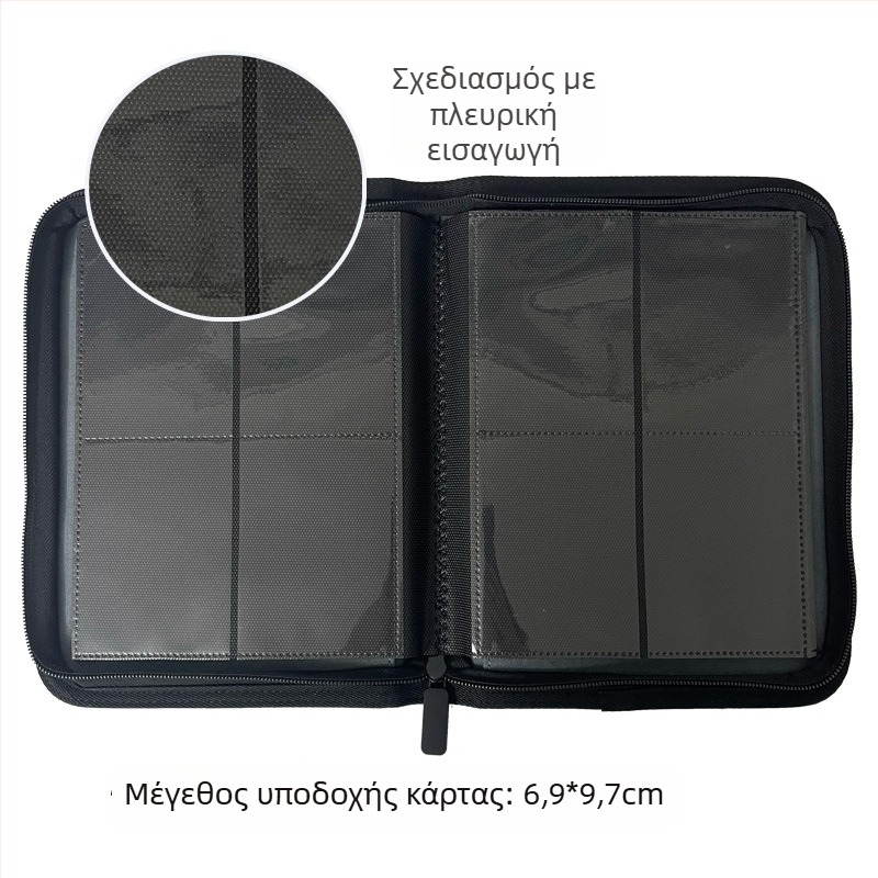 Αλμπουμ καρτών PU δέρματος με τέσσερις θήκες, 160 θέσεις για κάρτες, 3 ιντσών λεύκωμα φωτογραφιών, αναμνηστικό άλμπουμ