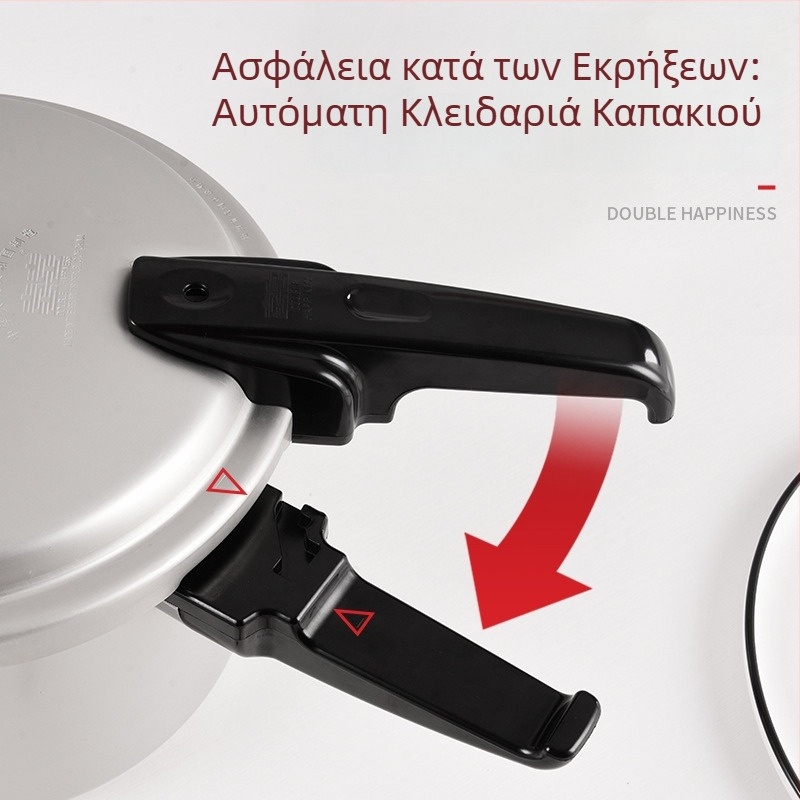 Double Happiness κατσαρόλα πίεσης για αερίου, ανθεκτική σε έκρηξη, για 1-6 άτομα, διαστάσεις 18/20/22/24/26 cm