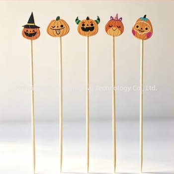 Halloween Pumpkin Party: μπαμπού καλαμάκια για φρούτα, γλυκίσματα και κοκτέιλ