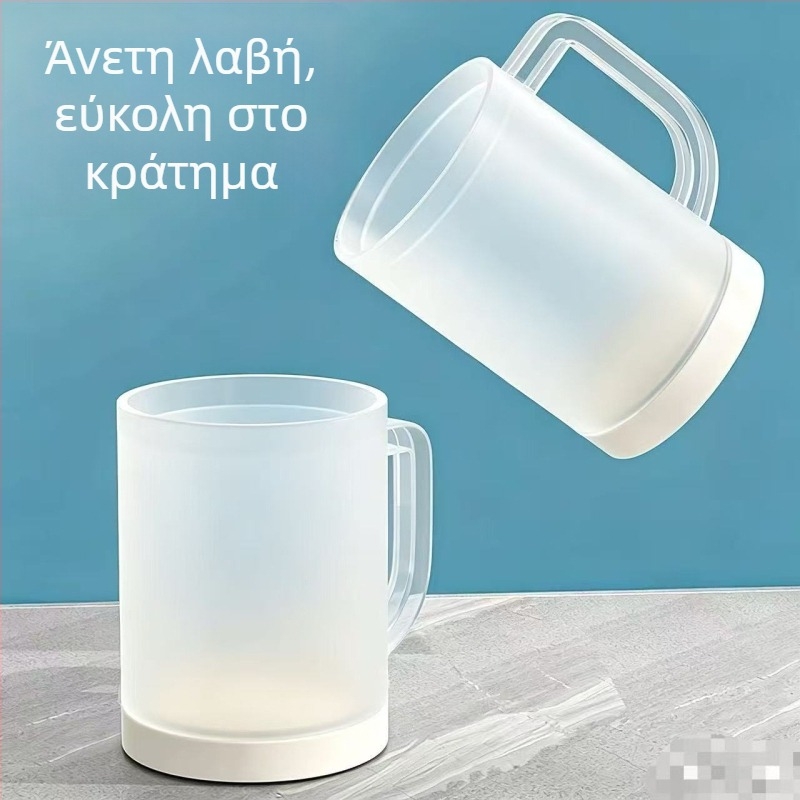 Διπλού τοιχώματος πλαστικό κύπελλο ψύξης με κύβους πάγου για κρύα ποτά και μπύρα