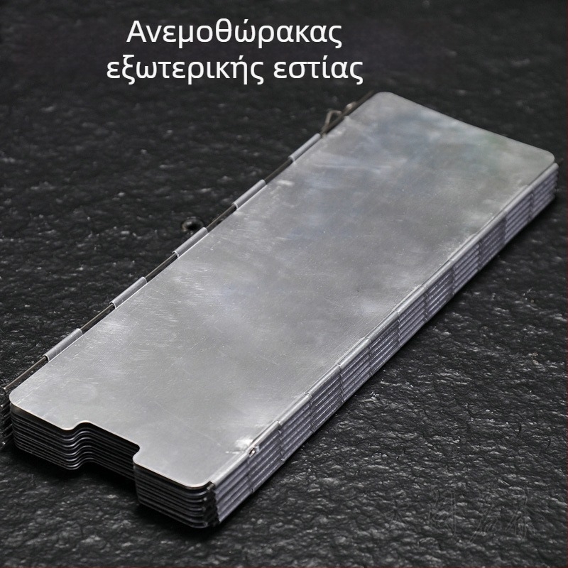 Σετ 12 τεμαχίων αλουμινένιος ανεμοφράκτης για υπαίθριο κάμπινγκ και μπάρμπεκιου