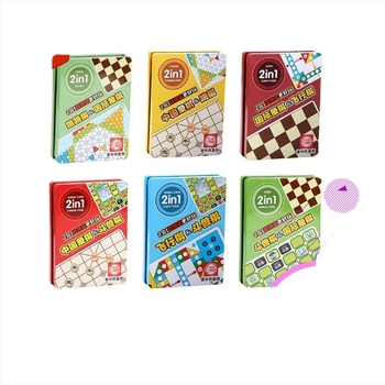 Διπλός πίνακας Go και Xiangqi με Gomoku, μεταλλικό κουτί, για αρχάριους, πολυλειτουργικό παιχνίδι σκέψης
