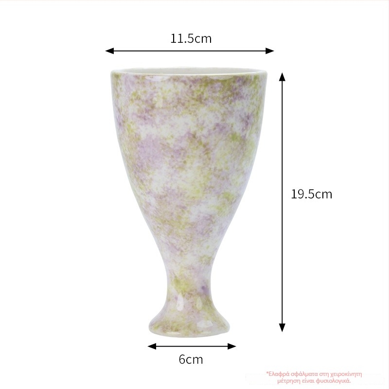 Κεραμικό βάζο γαλλικού στυλ για ορχιδέα Phalaenopsis, μεγάλο άνοιγμα, επιτραπέζιο διακοσμητικό ανθοδοχείο