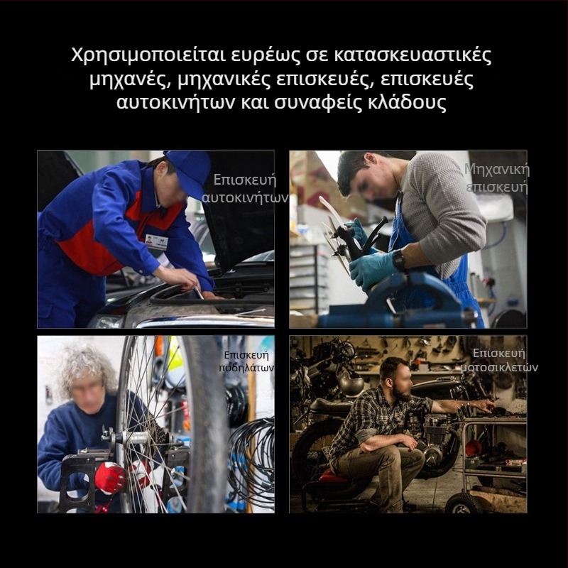 Σετ εξάγωνων κλειδιών με Τ-χειριστήριο από χρωμιωμένο χάλυβα υψηλής αντοχής για επισκευές αυτοκινήτων