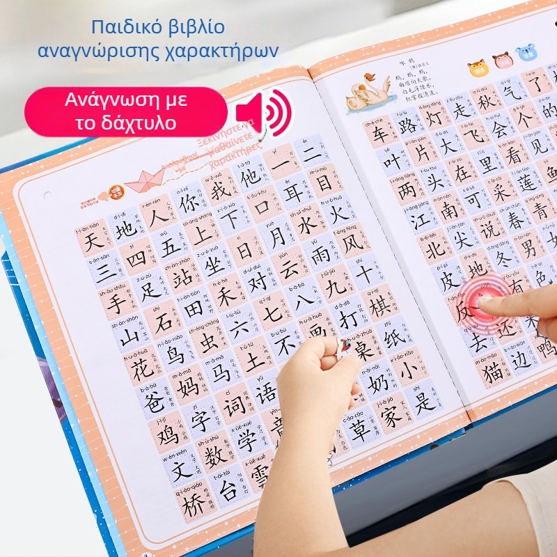 Μηχανή ανάγνωσης για παιδιά με Pinyin και ήχο βιβλίου, 3000 λέξεις, κάρτες πρώιμης εκπαίδευσης