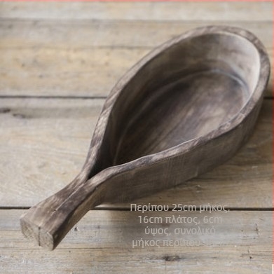 Ξύλινη πιατέλα με στυλ Wabi-Sabi – ρετρό δίσκος για φρούτα, διακόσμηση σαλονιού