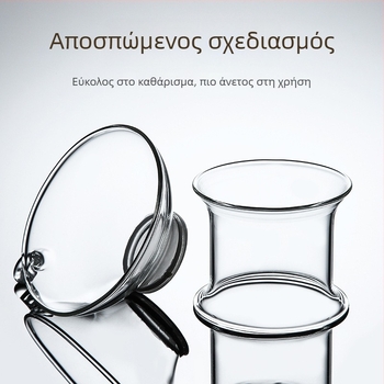 Διαφανές γυάλινο σουρωτήρι τσαγιού με φίλτρο υψηλής αντοχής και μεμβράνη φιλτραρίσματος