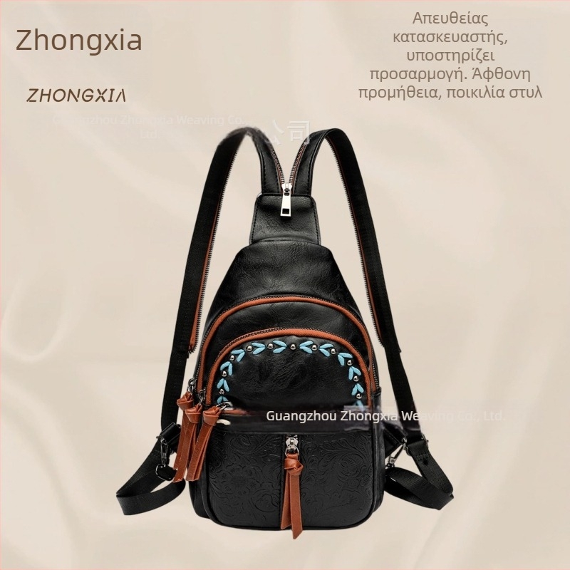 Γυναικεία τσάντα crossbody σε ρετρό ευρωπαϊκο-αμερικανικό στιλ, φορητή για καθημερινές εξορμήσεις σε εξωτερικούς χώρους