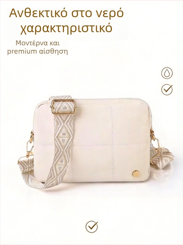 Prosperity Τσάντα Crossbody σε δυτικό στυλ, μεσαίου μεγέθους, ελαφρώς πολυτελής ύφανση, πολλαπλά διαμερίσματα, φερμουάρ, θήκη για κινητό και φωτογραφική μηχανή, εσωτερική θήκη, άνοιξη 2026