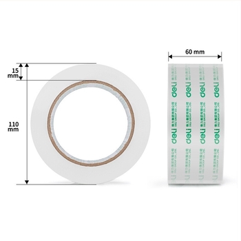 Deli 30325 Διαφανής ταινία συσκευασίας, πλάτος 60 mm, μήκος 91.4 m