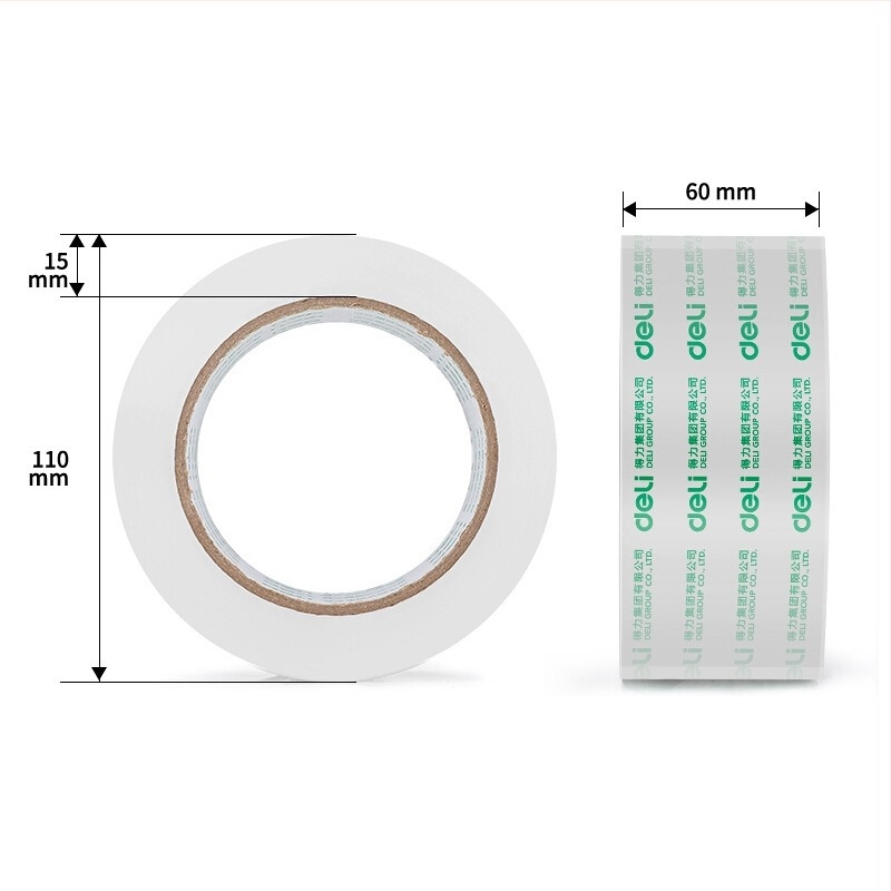 Deli 30325 Διαφανής ταινία συσκευασίας, πλάτος 60 mm, μήκος 91.4 m