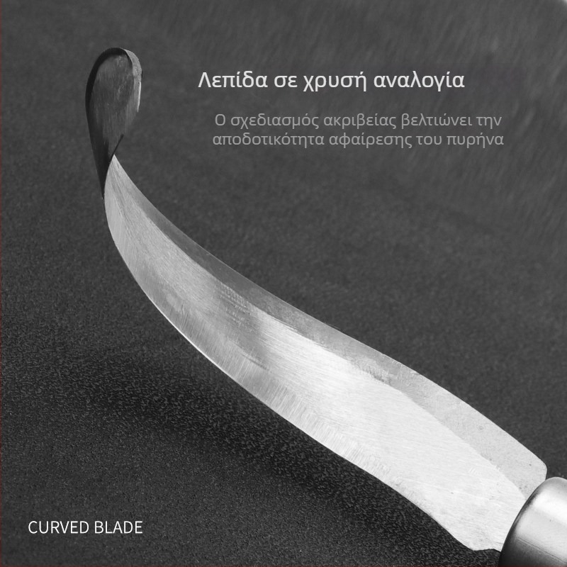 Ανοξείδωτος κόφτης πυρήνα για τζακφρουτ, διπλής χρήσης μαχαίρι για αφαίρεση πυρήνα και διάνοιξη φρούτων